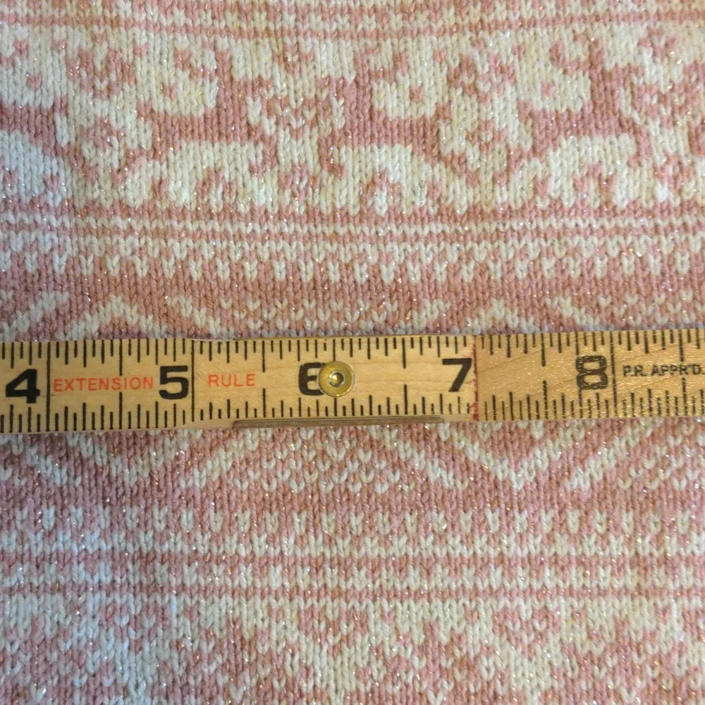 Aspen Kids Size US S 5-6 Pink Reindeer Christmas Print Sweater Dress - Picture 9 of 12